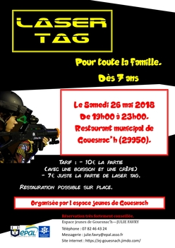 Affiche Laser Tag